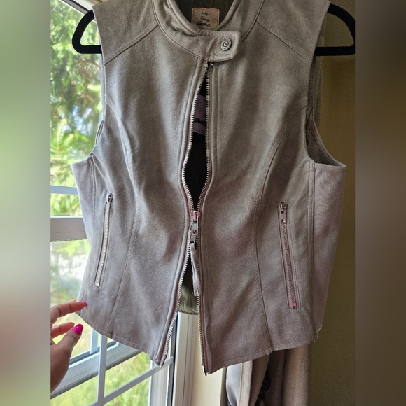 Free People Sweeney Vegan Leather Vest Jacket Size Small New With Tags - Picture 11 of 12